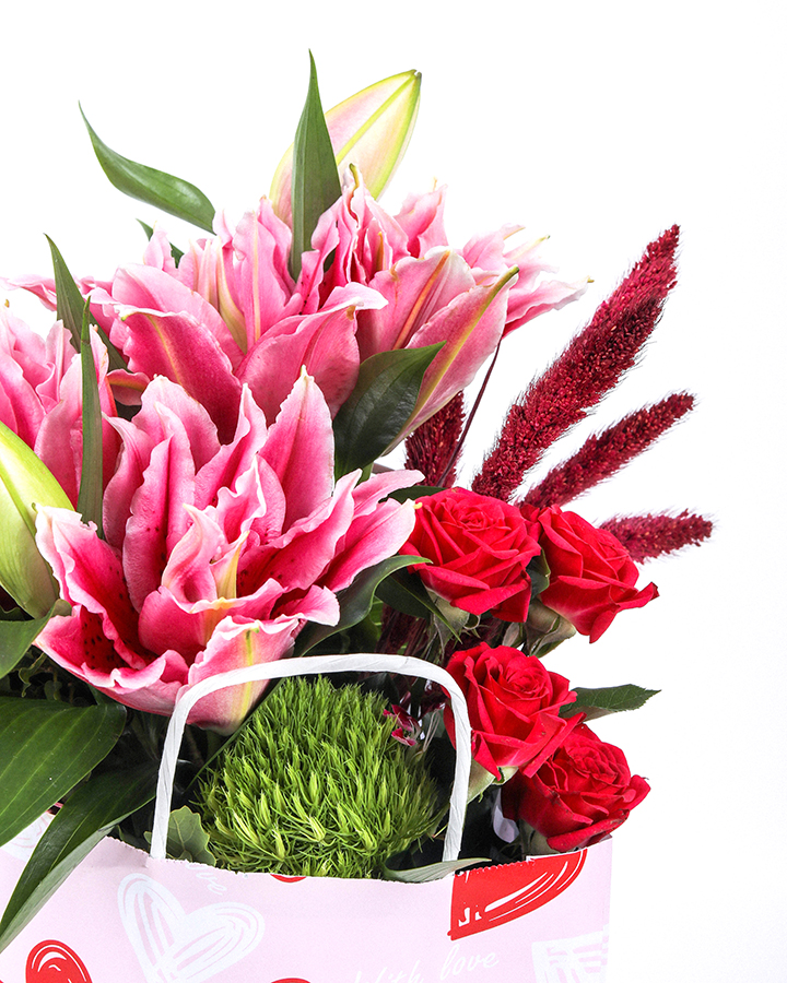 Sevgi Dolu Pembe Lilyum 